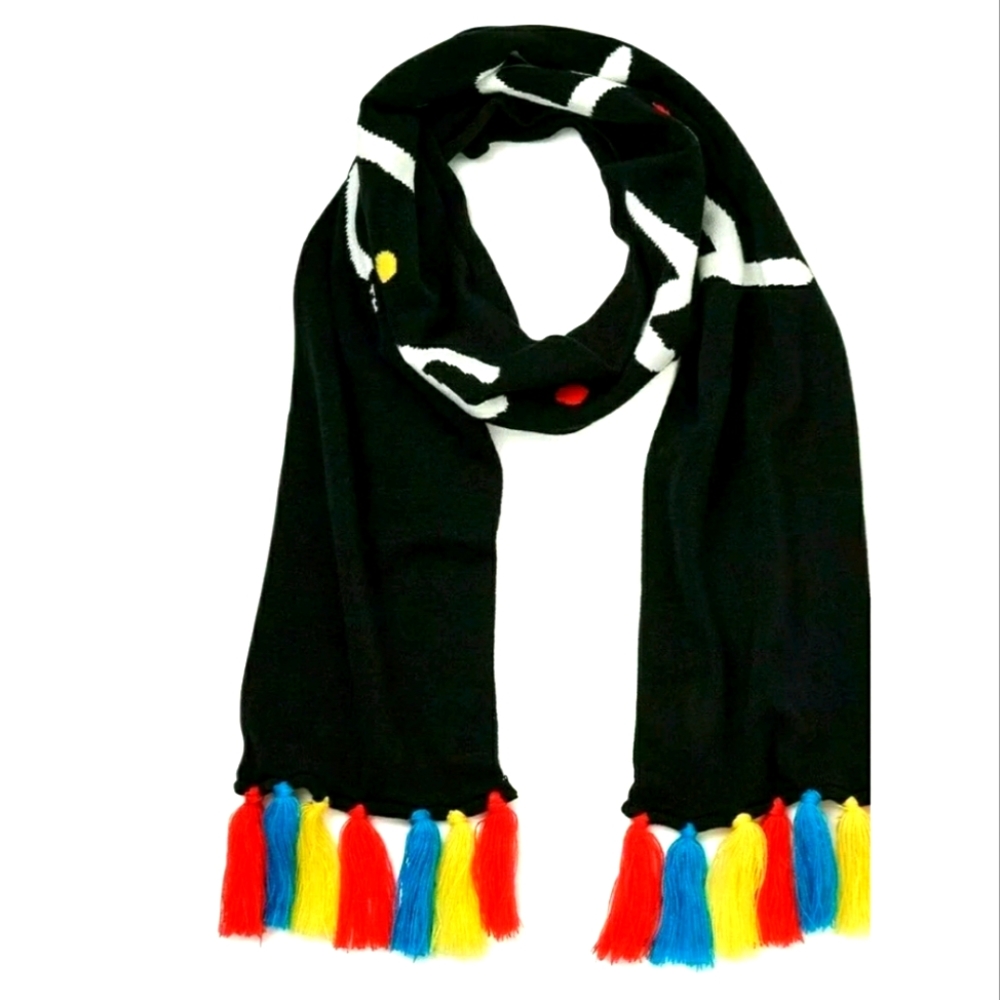 Warner Bros TV SHOW FRIENDS Black & colorful fringe NWT